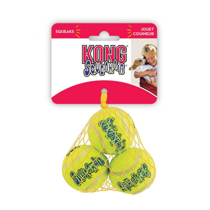 Kong Squeak Air Balls Medium 3 Pack Dog Toy