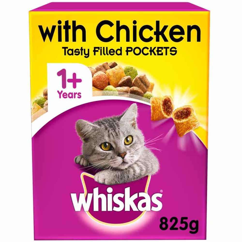 Whiskas Complete Chicken and Vegetables Dry Cat Food 825g