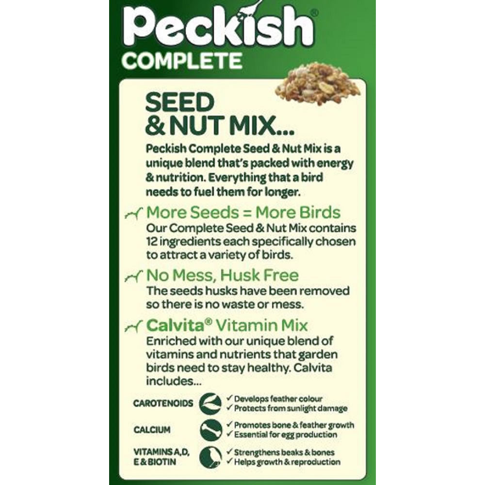 Peckish Wild Bird Complete Seed and Nut Mix 1kg