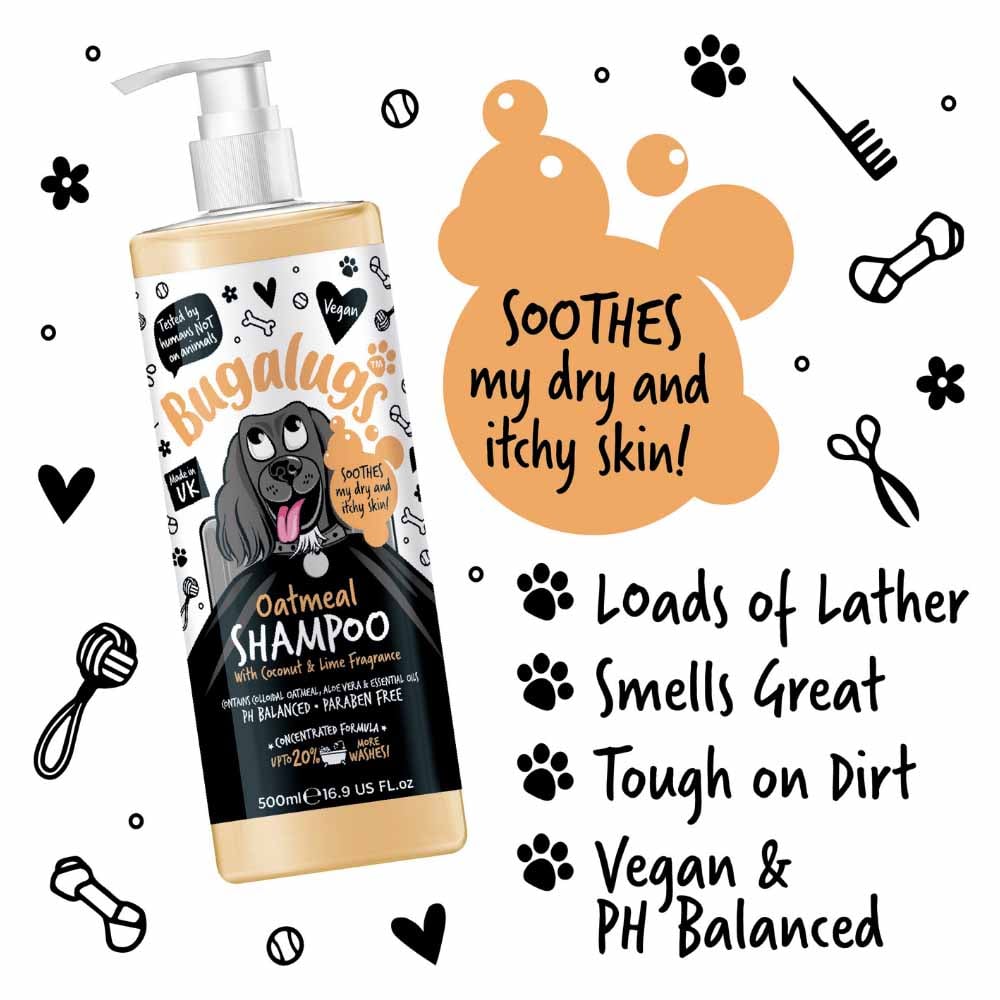 Bugalugs Oatmeal Dog Grooming Shampoo