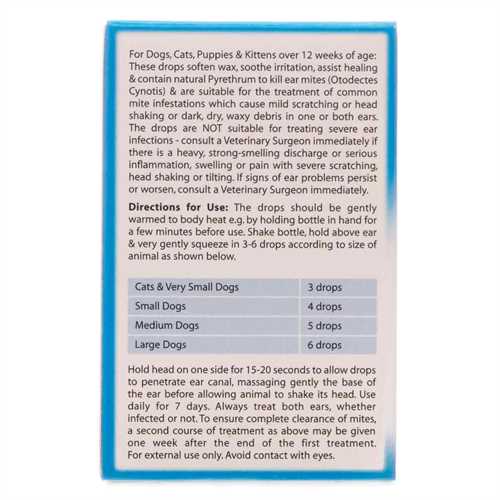 Johnsons Ear Drops For Dogs and Cats 15ml
