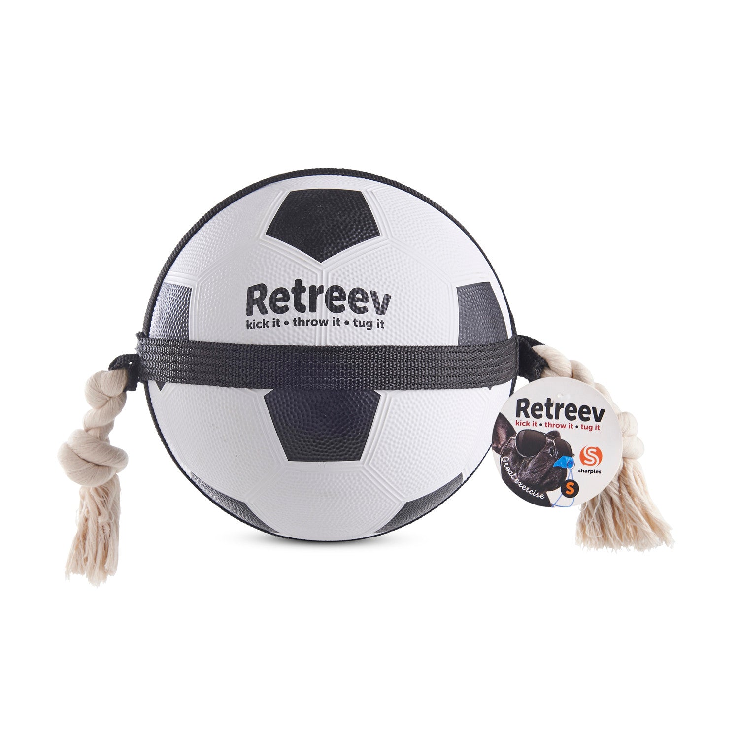 Sharples Retreev Action Football Small Dog Toy