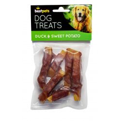 Best Pets Duck & Sweet Potato Dog Treats 100g