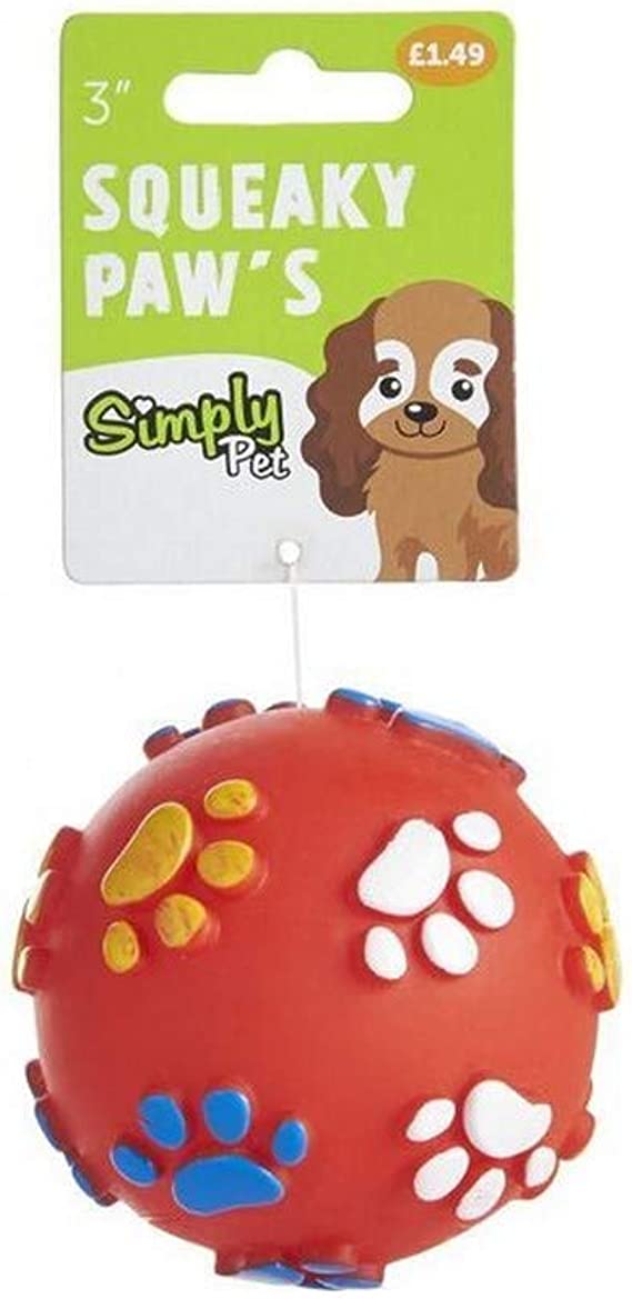 Sharples Squeaky Paw Ball Dog Toy