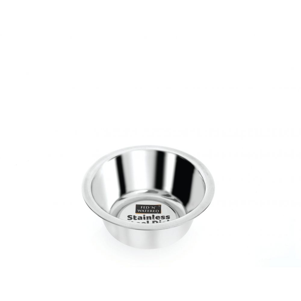 Fed ‘N’ Watered Stainless Steel Standard Feeding Bowl – 25cm