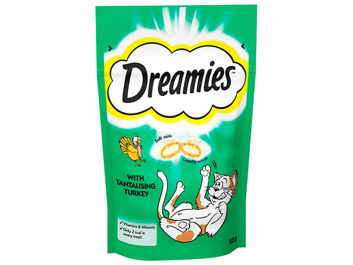 Dreamies Cat Treats With Tantalising Turkey 60g