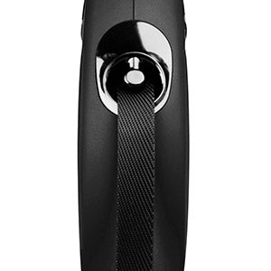 Flexi Extending Dog Lead New Classic Tape Black Medium 5m