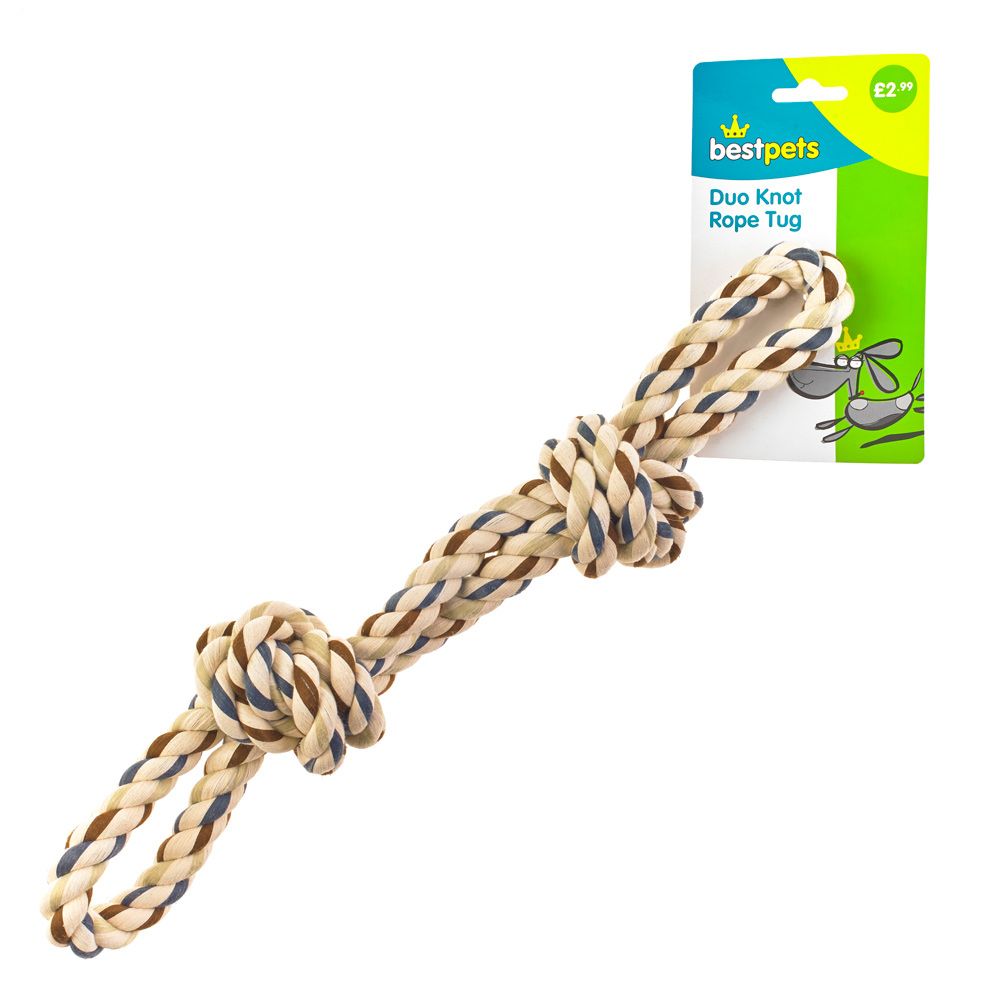 Best Pets Duo Knot Rope Tug Dog Toy