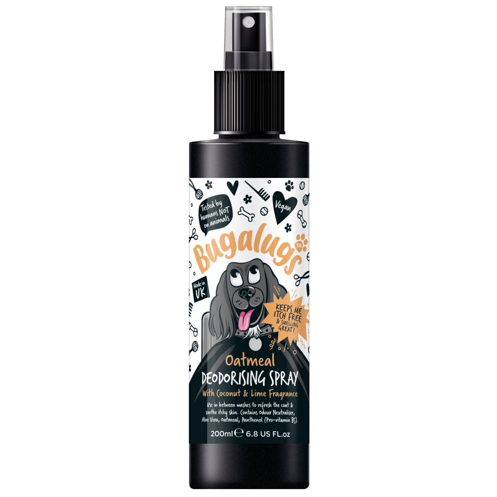 Bugalugs Oatmeal Deodorising Dog Grooming Spray 200ml