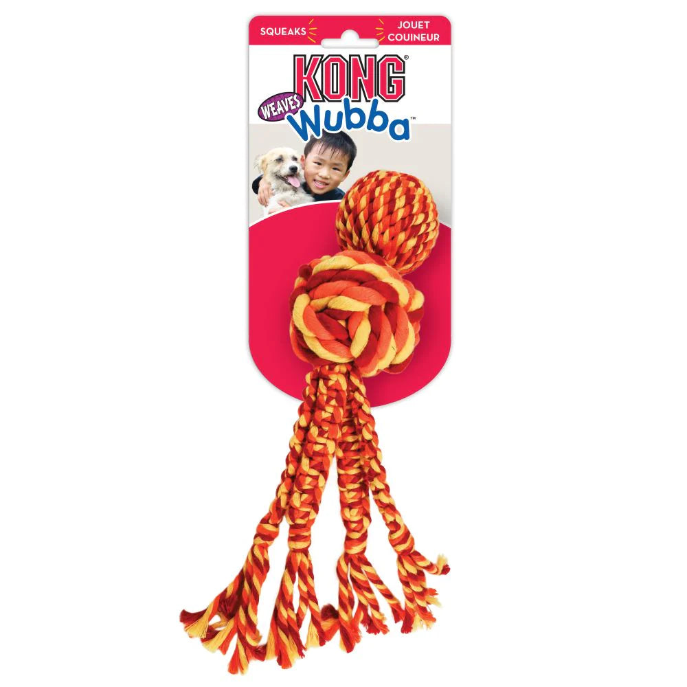 Kong Wubba Weaves with Rope Extra Large Dog Toy