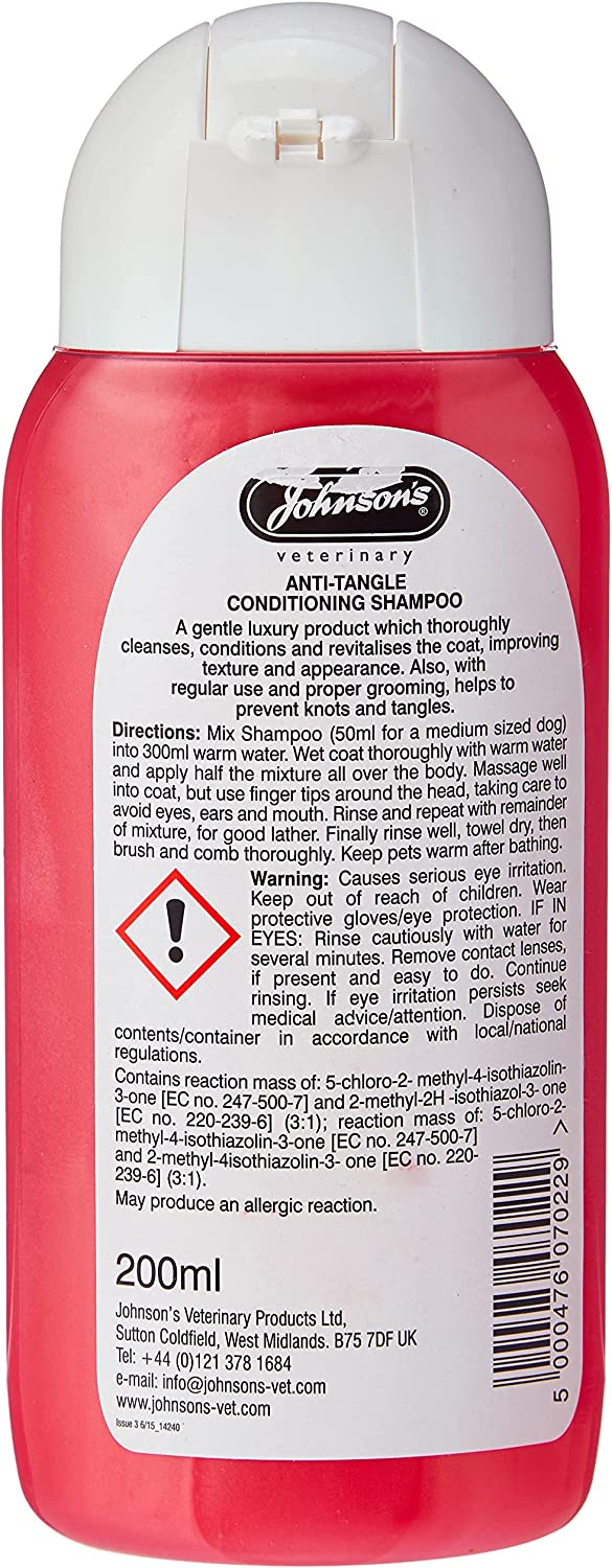 Johnson's Anti-Tangle Conditioning Dog Grooming Shampoo