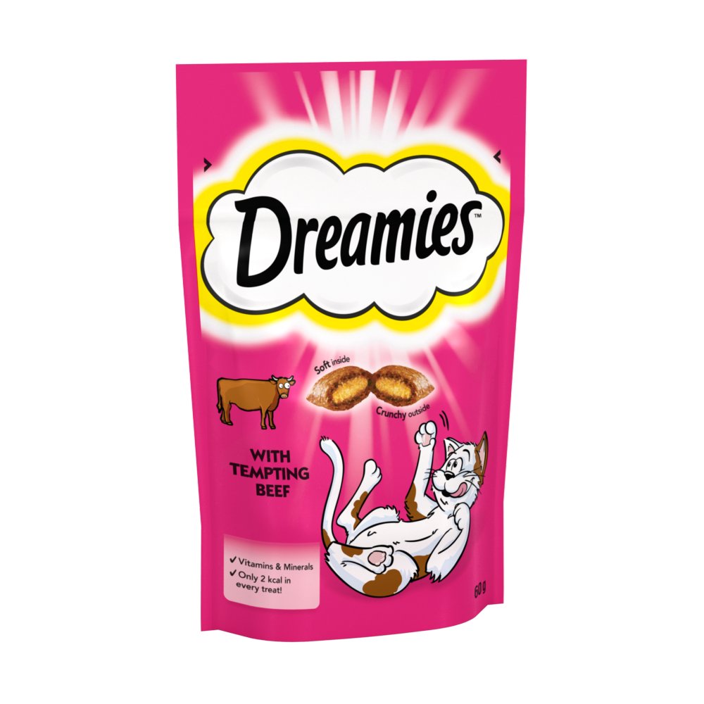 Dreamies Cat Treat Biscuits with Beef 60g