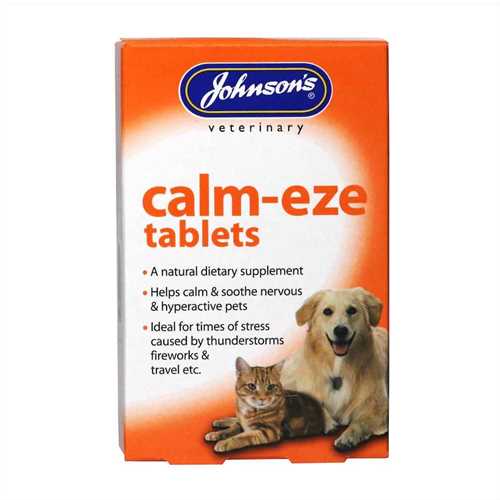Johnsons Calm-eze Pet Vitamins & Supplements For Cats and Dogs 36 Tablets