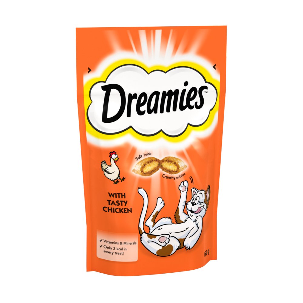 Dreamies Cat Treat Biscuits with Chicken 60g