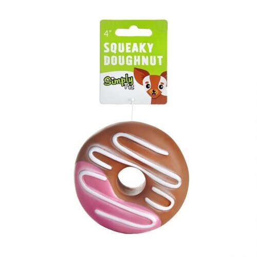 Sharples Squeaky Doughnut 4" Dog Toy